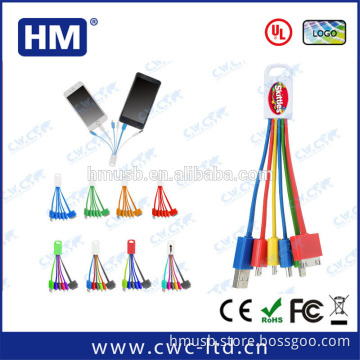 Factory supply usb multi charger data cable for promotion gift